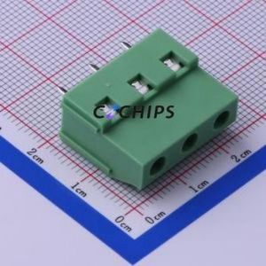 KF129-7.5-3P <b>Screw</b> Terminal <b>Block</b> Through hole Component (THT),P=7.5mm Connector 1x3P 7.5mm Green Through Hole - Product Image 1