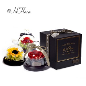 Cadeau exquis <span class=keywords><strong>de</strong></span> luxe personnalisé pour toujours <span class=keywords><strong>éternel</strong></span>le fleur <span class=keywords><strong>de</strong></span> rose préservée en verre pour la Saint-Valentin cadeau - Product Image 6