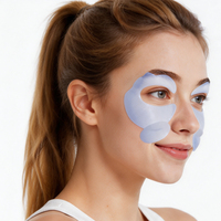 Patchs Hydrogel pour les Yeux à la Caféine Bleue, Couvrance Totale, Peptides, Adénosine, Niacinamide – OEM/ODM Soins de la Peau