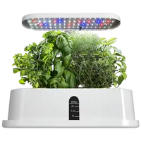 Sistema de cultivo hidropónico LED para jardín, minibomba de espectro completo, interior