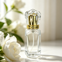 Flacons de parfum arabes de luxe, vaporisateurs de parfum en verre de 30 ml avec bouchon à vis et capuchon en acrylique