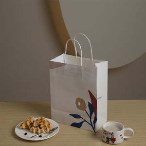 Sac fourre-tout en papier kraft personnalisé, écologique, durable, pliable, réutilisable, avec impression de logo disponible, coloré - Product Image 3