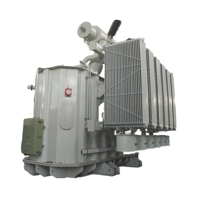 Three-Phase MV&HV Power Transformer 110kv Input 50Hz Frequency 10.5kv Output Sanding Brand SFSZ11-80000/110 Model
