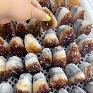 Mini brezilya ametist küme <span class=keywords><strong>geode</strong></span> mineral örneği el yapımı el sanatları - Product Image 5