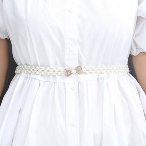 <span class=keywords><strong>Ceinture</strong></span> fine perlée Kellybelt de style japonais et coré<span class=keywords><strong>en</strong></span> pour <span class=keywords><strong>femme</strong></span>, chaîne de taille élastique <span class=keywords><strong>en</strong></span> alliage, largeur 2 cm, longueur 65 cm, idéale pour l'été - Product Image 5