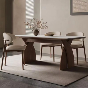Sedia da Pranzo Portatile Moderna Nordica per 6 Persone con Base a Croce Unica e <span class=keywords><strong>Piano</strong></span> <span class=keywords><strong>in</strong></span> <span class=keywords><strong>Legno</strong></span> Bianco Impermeabile per Casa o Hotel - Product Image 2