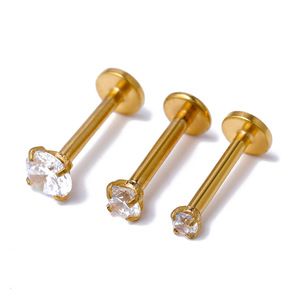 Labret-Anillo de labio de acero inoxidable de 16G, joyería para <span class=keywords><strong>Piercing</strong></span>, pendientes, Tragus, hélice, <span class=keywords><strong>Medusa</strong></span> - Product Image 2