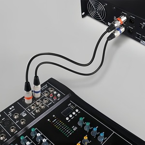 Cable de audio XLR macho a hembra de 2 núcleos, blindado, de cobre sin oxígeno con niquelado, para uso con micrófono en consola de mezclas - Product Image 1