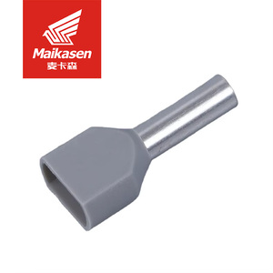 TE haute qualité câble connecteur épissure cordon fin <span class=keywords><strong>borne</strong></span> fil 1000 pièces blanc jaune cuivre Double viroles <span class=keywords><strong>borne</strong></span> à sertir - Product Image 1