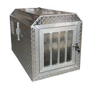 Ulaşım için kilit köpek durumda ile yüksek kalite alüminyum elmas plaka köpek kafesi - Product Image 1