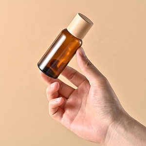 Chai tinh dầu hổ phách <span class=keywords><strong>5ml</strong></span> 10ml 15ml 20ml 30ml 50ml 100ml, chai thủy tinh hổ phách có nắp gỗ chống giả mạo - Product Image 5