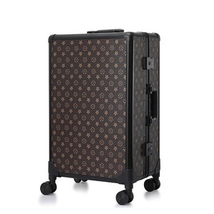 Business Carbon Fiber <b>Trolley</b> Case 20 24 Inch Aluminum Frame Swivel Wheels Carry On <b>Suitcase</b> Durable Travel Luggage - Product Image 1
