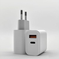 Adaptateur secteur rapide double port USB 20W PD QC, prise murale US EU, chargeur rapide universel pour iPhone, Samsung, téléphones mobiles, tablettes