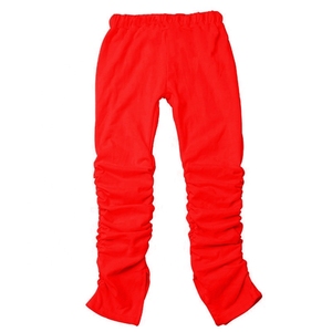 Pantalones de Niña con Diseño Nuevo 2021, Pantalones Casuales de Color Caramelo, Leggings con Pliegues - Product Image 1