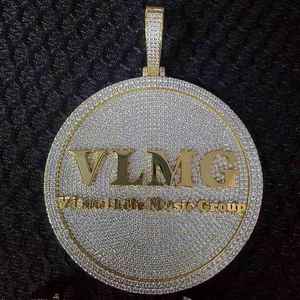 Pendentif plaqué or de luxe avec un design effet diamant étincelant, bijoux hip-hop pour hommes, femmes et cadeaux - Product Image 5