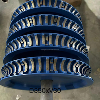 Venta directa de fábrica D 250mm-400mm Rueda de calibración de diamante Rueda de fresado para máquina de corte de puente de borde 10 "-16" Herramientas de diamante