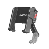 Soporte para Teléfono de Bicicleta, Soporte para Manillar de Motocicleta, Abrazadera de ABS, Soporte Giratorio Antichoque Universal