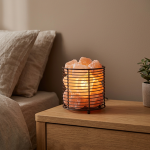 Lámpara de Sal Rosa del Himalaya OEM, 100% Natural, Tallada en Cristal de Roca, Estilo Pakistaní, Impermeable, Artesanía Natural Personalizada - Product Image 1