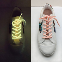 Lacets de chaussures lumineux fluorescents personnalisés et colorés, lacets lumineux qui brillent dans le noir