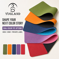Tapete de Yoga Ortopédico Yugaland de Doble Color en TPE, Tapete de Ejercicio de Alta Densidad para Fisioterapia y Pilates, Venta al Por Mayor de Fábrica