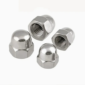 304 thép không gỉ <span class=keywords><strong>Hex</strong></span> cap Nut M3-M20 kẽm mạ mạ kẽm kết thúc trang trí bóng Đầu Nut din934 giấy chứng nhận làm bằng đồng - Product Image 2