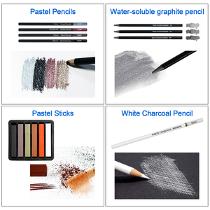 Nghệ thuật chuyên nghiệp Nguồn cung cấp 70pcs phác thảo vẽ nghệ thuật Công cụ Kit - Product Image 5