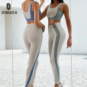 Wholesale New Design Women Gym Sportswear Running Bra And Leggings Fitness Yoga Wear Clothing Yoga Set Sportswear Women
