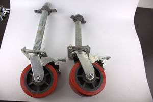 Có thể điều chỉnh xây dựng giàn giáo bánh xe xoay khóa, nhiệm vụ nặng nề cao su điều chỉnh giàn giáo Caster bánh xe với Khóa phanh - Product Image 2