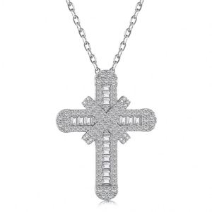 Dylam <b>Cross</b> Necklace 925 Sterling Silver Infinity Pendant Religious Jewelry Christian Baptism Gift Jewelry Kolye - Product Image 1