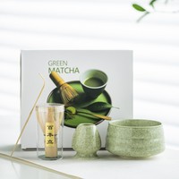 Support de fouet à matcha en bambou de haute qualité pour la vente en gros, ensemble de 8 fouets à matcha Chasen, bol à matcha en céramique personnalisé