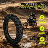 Pneus de haute qualité 90/100-14 à forte adhérence, 14 pouces avec chambre à air, pour motos tout-terrain