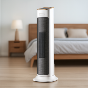 Calentador eléctrico con pantalla digital, control remoto, 2 niveles de calefacción y oscilación automática para calefacción de oficina en casa - Product Image 1