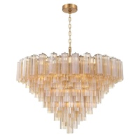 Lustre suspendu en verre à plusieurs niveaux, motif fleur de prunier, pour escalier de luxe, décoration d'escalier de villa, plafonds hauts, hôtel duplex