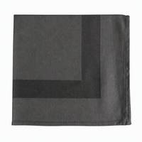 Serviette de table élégante en satin 100% coton avec bordure, tissage dobby, pour hôtel, restaurant, mariage, gris anthracite
