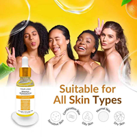 OEM ODM Sérum anti-âge à la vitamine C et à la vitamine E, Aloe vera, thé vert, B5, liquide éclaircissant, exfoliant pour le corps et le visage, anti-rides