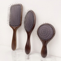 Brosse à cheveux en bois de santal de haute qualité avec coussin d'aération, résistante à la chaleur, pour massage du cuir chevelu, design tendance pour la maison