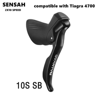 Palanca de Cambios SENSAH 2x10 Velocidades para Bicicleta de Carretera y Cable de Cambio, Compatible con Shimano Tiagra10S 4700