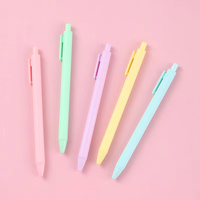 Morandi 0.5mm stylo à bille rétractable pointe de balle Vintage bureau papeterie rouge Signature stylo Macaron presse stylo à bille en plastique