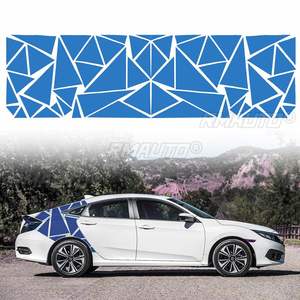 Pegatinas triangulares de vinilo para coche, camión, SUV, decoración DIY, pegatina lateral para carrocería, accesorios de estilo para coche, 200x60cm - Product Image 4