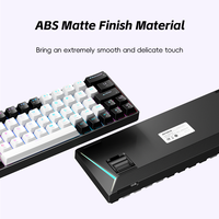 Clavier de jeu mini USB filaire rétroéclairé RVB KA646, 60 % mécanique, pour gamer, bureau, PC, ordinateur portable, version russe personnalisée, Plug & Play