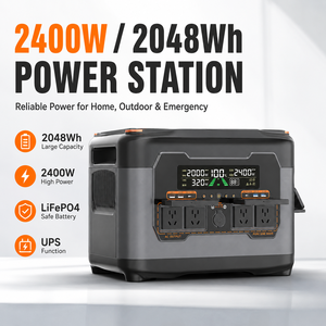 สถานีไฟฟ้าพกพา Rock New Energy S2400 กำลังไฟ 2400 วัตต์ เครื่องกำเนิดพลังงานแสงอาทิตย์ ชาร์จเร็ว 1.5 ชั่วโมง ระบบสำรองไฟบ้าน UPS - Product Image 4