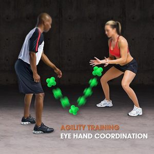Confezione Premium da 3 palline Reflex da 2.83 pollici palline di reazione arancione giallo verde per allenamento di coordinazione occhio-mano - Product Image 6