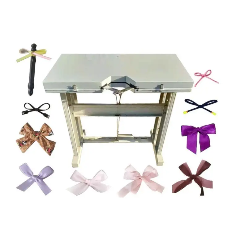 Home use manual model butterfly ties satin ribbon bow making machine for bow tie bow tying machine