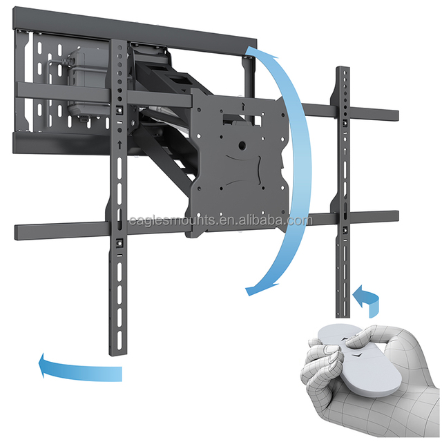 42 Inch Motorized TV Wall Mount with Remote Control Fireplaces TV Arm Mountable Cart Max Vesa 800x500 Tilt -5~+10