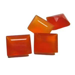 Personalizado Todas las formas Tamaños Corte Baguette facetado natural Corte Ágata cornalina Piedra preciosa Color naranja profundo Calidad translúcida - Product Image 1