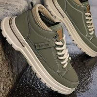 Nouvelles Bottes de Travail Unisexe Automne 2026 – Chaussures Basses Rétro Sport et Loisirs en Cuir Microfibre avec Semelle Intermédiaire en PU et Caoutchouc