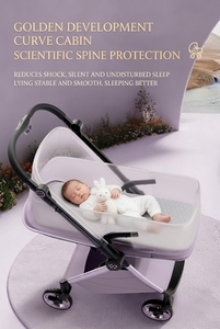 <span class=keywords><strong>Poussette</strong></span> bébé 360° légère, pliable, en alliage d'aluminium, <span class=keywords><strong>ensemble</strong></span> 2 en 1, <span class=keywords><strong>Isofix</strong></span>, 0-3 ans, luxe - Product Image 5