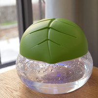 Diffuseur de parfum LED bleu d'intérieur de style européen HDL en gros, en forme de feuille, à brancher, pour la maison et l'hôtel, en plastique, garantie 1 an
