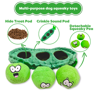 Giocattoli di Lusso in Peluche per Cani Lynpet, Novità Multifunzione a Forma di Baccello, Gioco Nascondino Staccabile Anti-Noia con Suono - Product Image 3