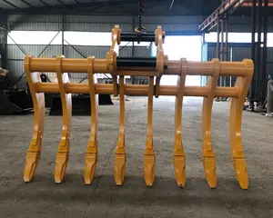 Root Rake RSBM Excavator Root Rake Tilting Rake Bucket Excavator Attachments Landscape Rake